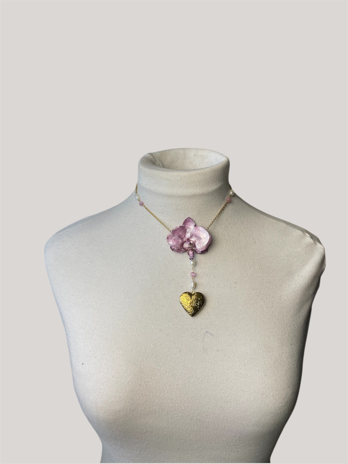 Orquidea con pigmento rosa perlado agregado
